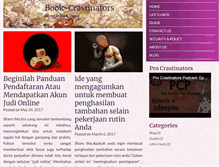Tablet Screenshot of bookcrastinators.com